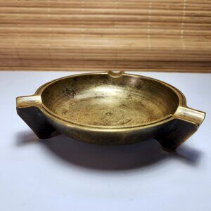 Vintage 1930-50 General Electric GE Art Deco Ashtray Heavy Solid Bronze 1.25 Lb